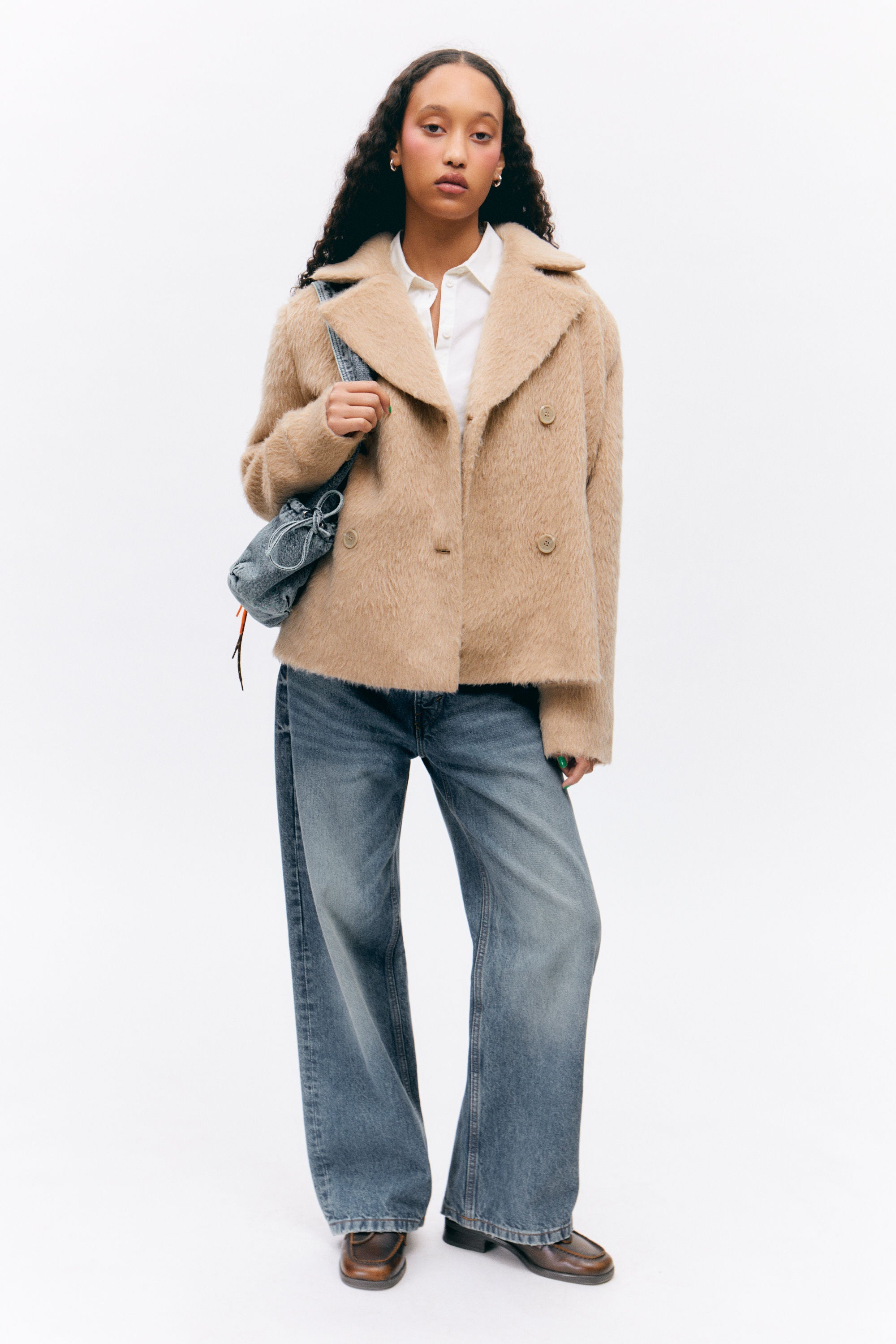 Veste croisée en maille